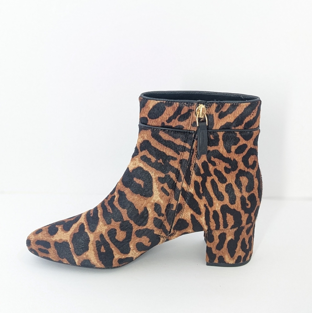 NWOT Lauren Ralph Lauren Leopard Ankle Boots - Picture 4 of 16